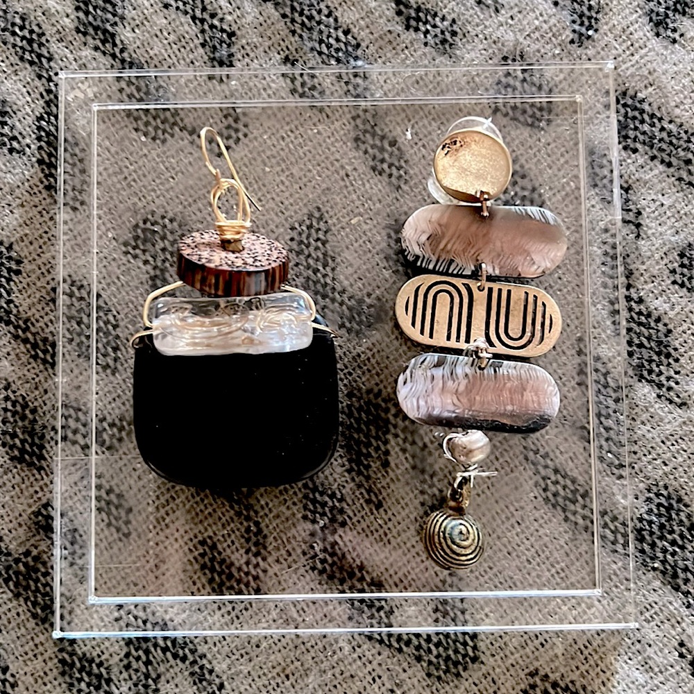 Tribute to Arc Tribe earring set mix and intention being to represent Unique you
